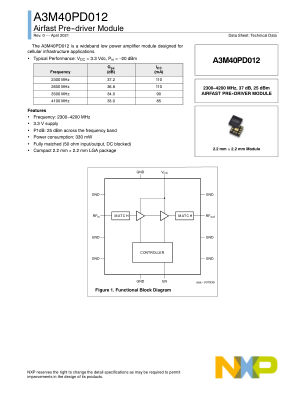 A3M40PD012 数据手册首页