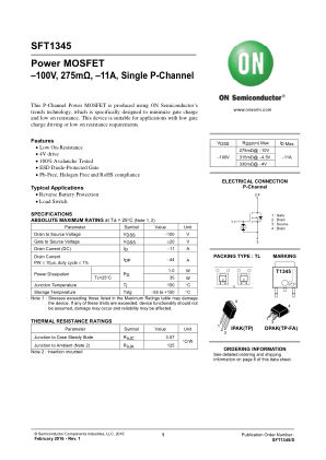 SFT1345 数据手册首页