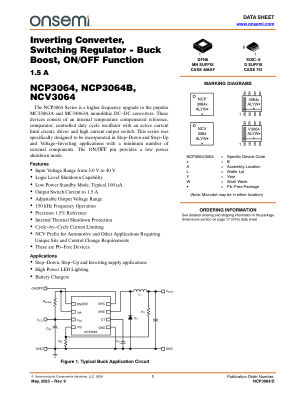 NCP3064 datasheet cover page