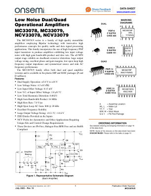 MC33078 数据手册首页