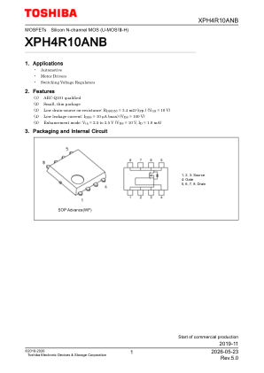 XPH4R10ANB 数据手册首页