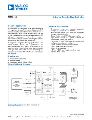 TMC8100-DS datasheet cover page