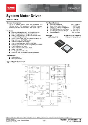 BD64547MUV 数据手册首页