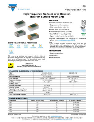 FCSERIES datasheet cover page