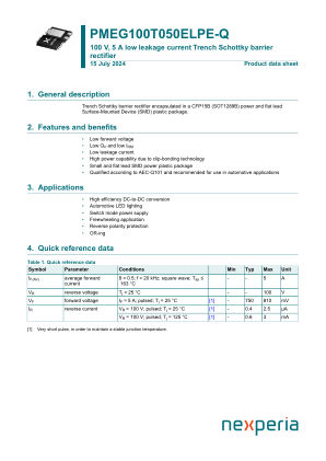 PMEG100T050ELPE-QZ datasheet cover page