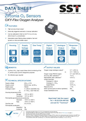OXY-FLEX-0-H 数据手册首页