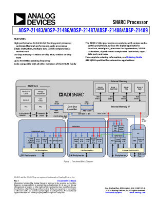 ADSP-21483 数据手册首页