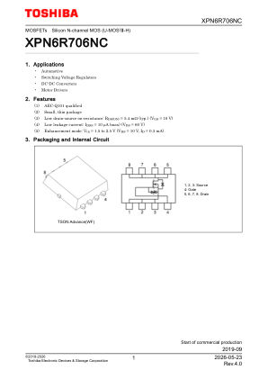 XPN6R706NC datasheet cover page