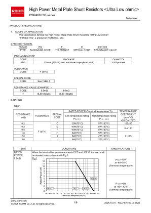 PSR400ITQFL3L00 数据手册首页