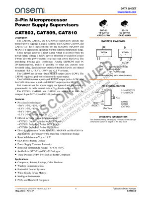 CAT803 数据手册首页