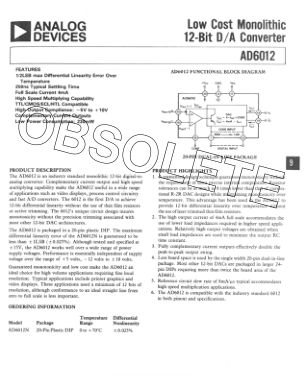 196909751AD6012 datasheet cover page