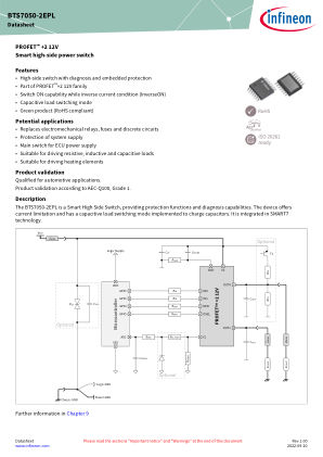 BTS7050-2EPL datasheet cover page