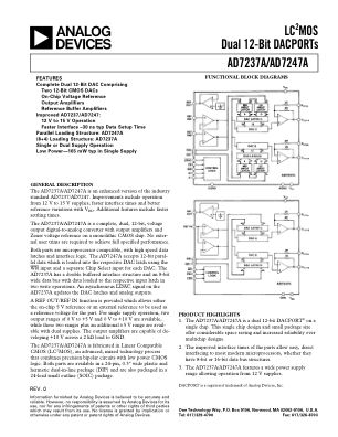 AD7237A 数据手册首页