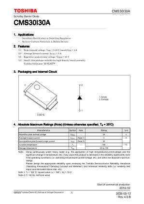 CMS30I30A 数据手册首页