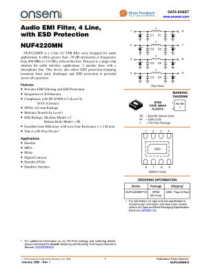 NUF4220MN 数据手册首页