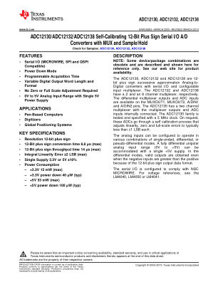 ADC12130 datasheet cover page
