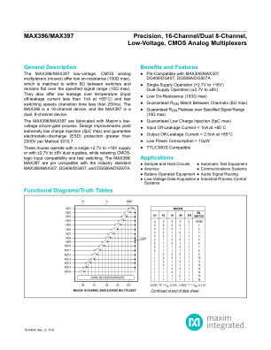 MAX396-MAX397 datasheet cover page
