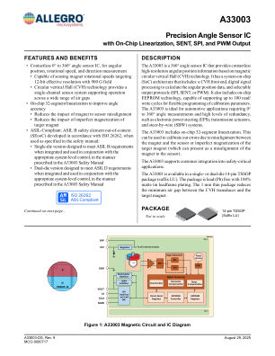 A33003 datasheet cover page