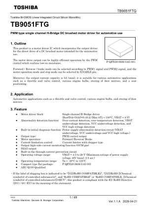 TB9051FTG datasheet cover page
