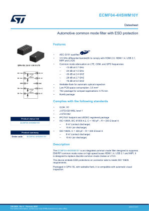 ECMF04-4HSWM10Y 数据手册首页