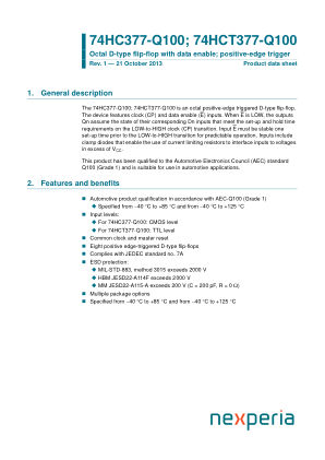 74HC377DB-Q100J datasheet cover page