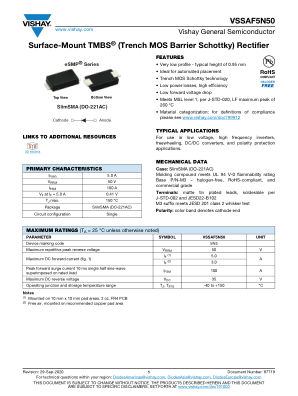 VSSAF5N50 数据手册首页