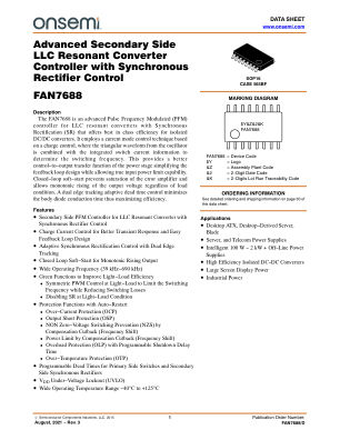 FAN7688 datasheet cover page