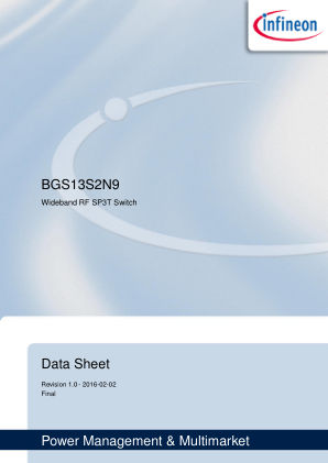 BGS13S2N9 datasheet cover page
