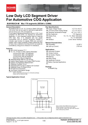 BU91R63CH-M datasheet cover page