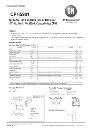 CPH5901 datasheet cover page