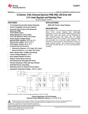 TLC59711 数据手册首页