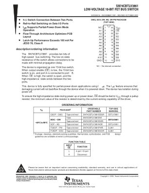 SN74CBTLV3861 数据手册首页
