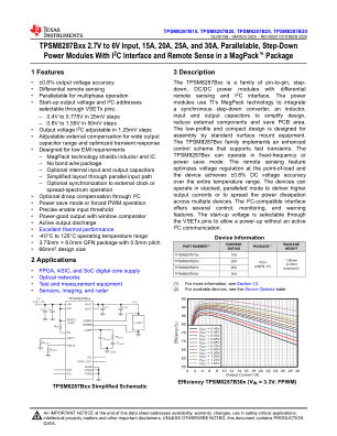 TPSM8287B30 datasheet cover page