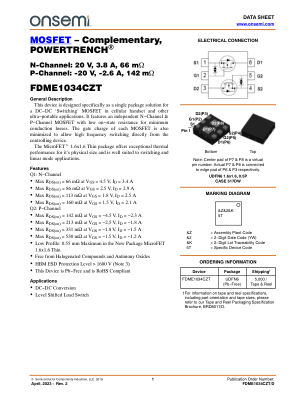 FDME1034CZT 数据手册首页