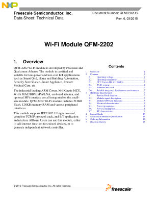 QFM2202DS 数据手册首页