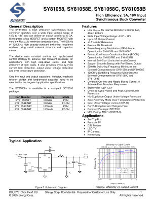 SY81058ABT datasheet cover page