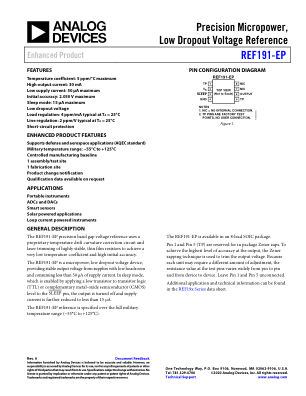 REF191-EP 数据手册首页