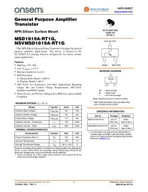MSD1819A-RT1 数据手册首页