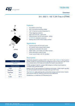 T835H-8G 数据手册首页