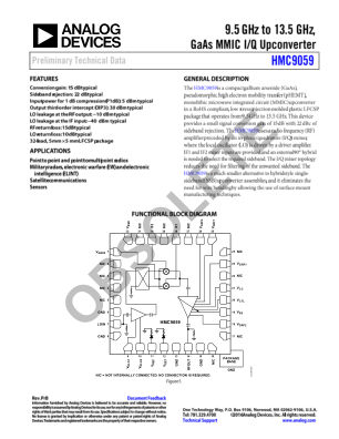 HMC9059 数据手册首页
