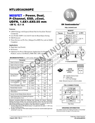 NTLUD3A260PZ 数据手册首页