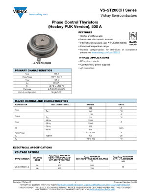 VS-ST280CHSERIES 数据手册首页