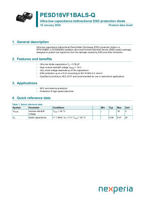 PESD18VF1BALS-QYL datasheet cover page