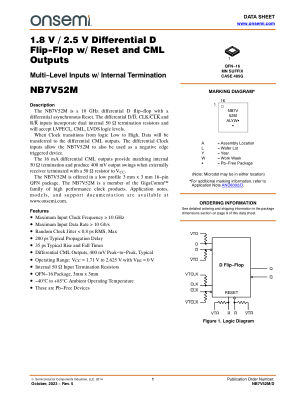 NB7V52M datasheet cover page