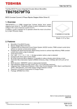 TB67S579FTG datasheet cover page