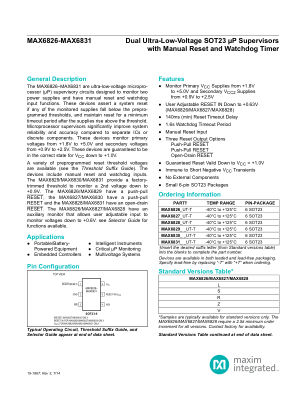 MAX6826-MAX6831 datasheet cover page
