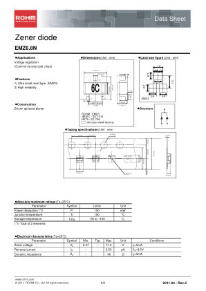 EMZ6.8N datasheet cover page