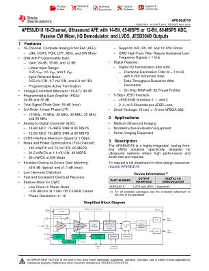 AFE58JD18 datasheet cover page