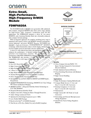 FDMF6820A datasheet cover page