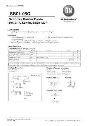 SB01-05Q 数据手册首页
